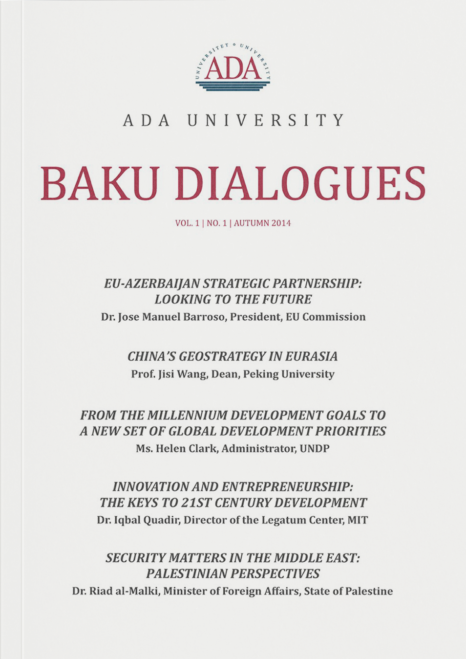 Baku Dialogues Cover