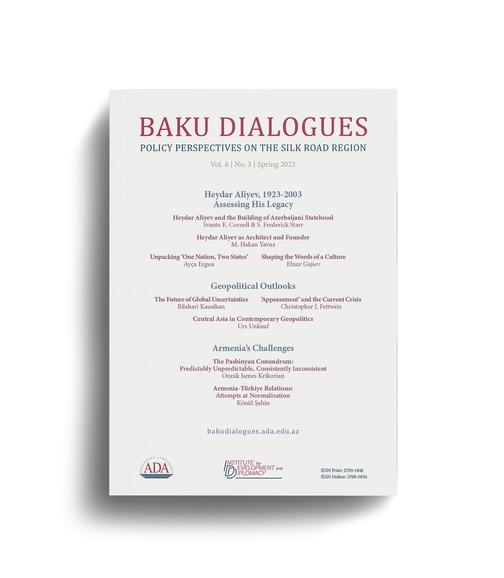 Baku Dialogues Magazine Cover