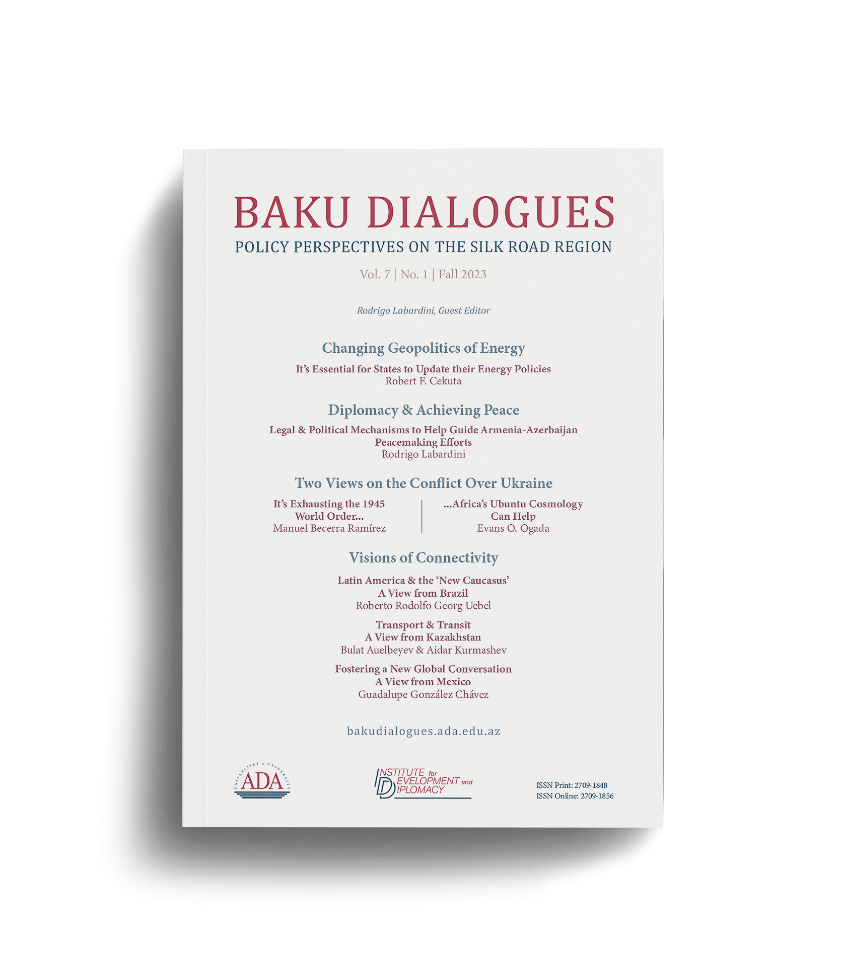 Baku Dialogues Magazine Cover