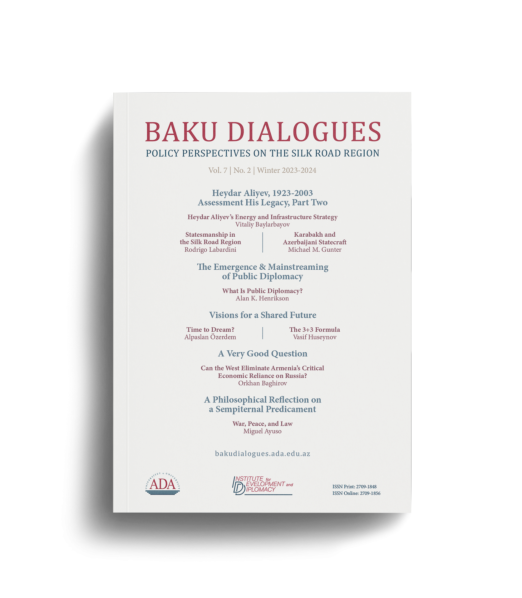 Baku Dialogues Magazine Cover