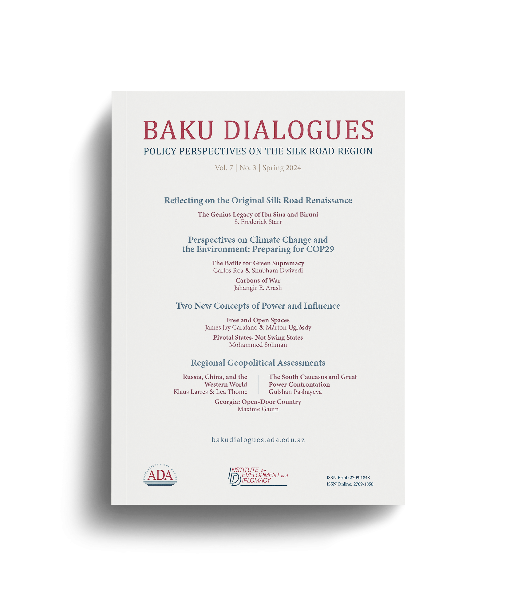 Baku Dialogues Magazine Cover