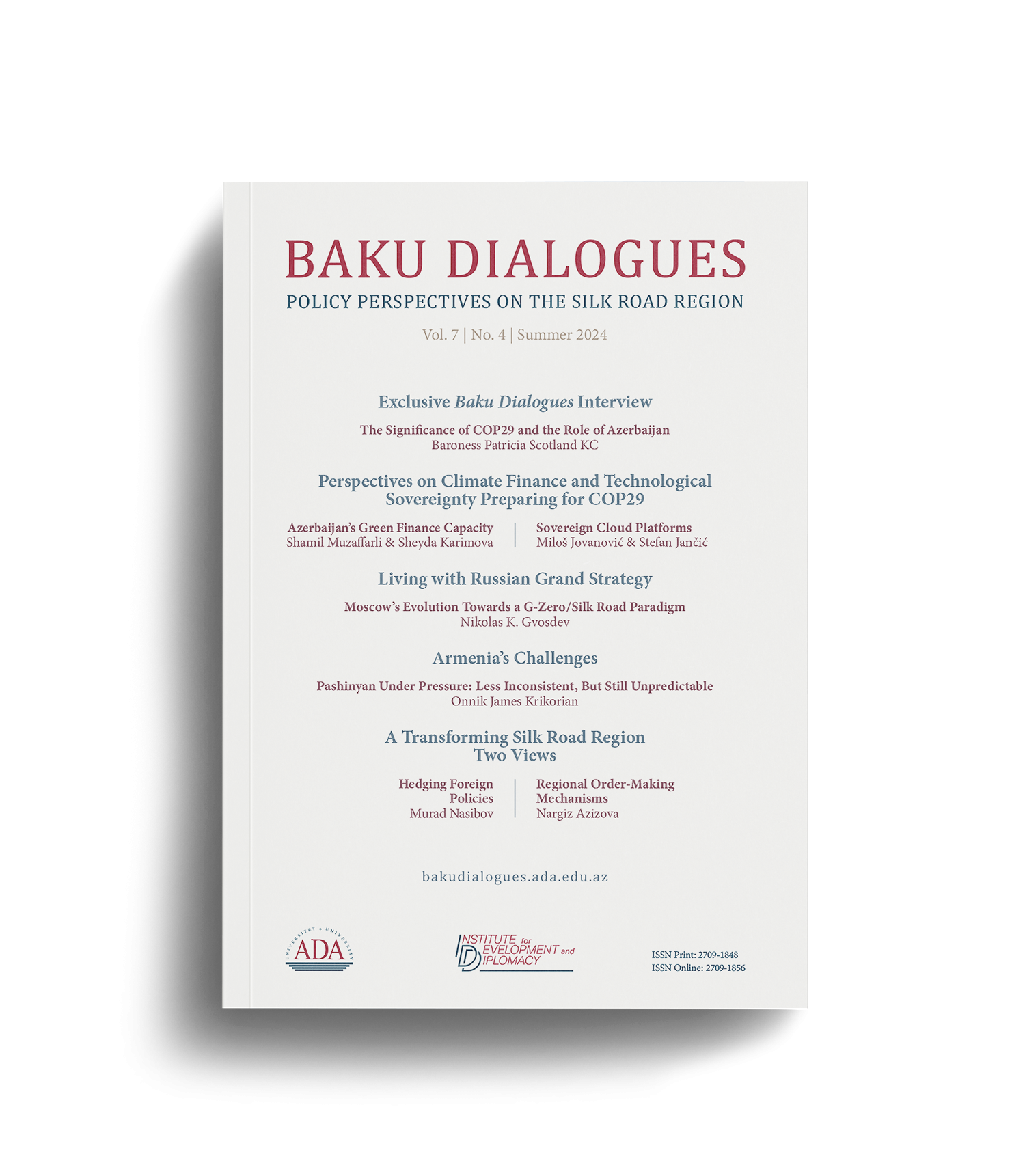 Baku Dialogues Magazine Cover